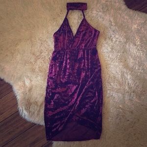 Velvet choker dress